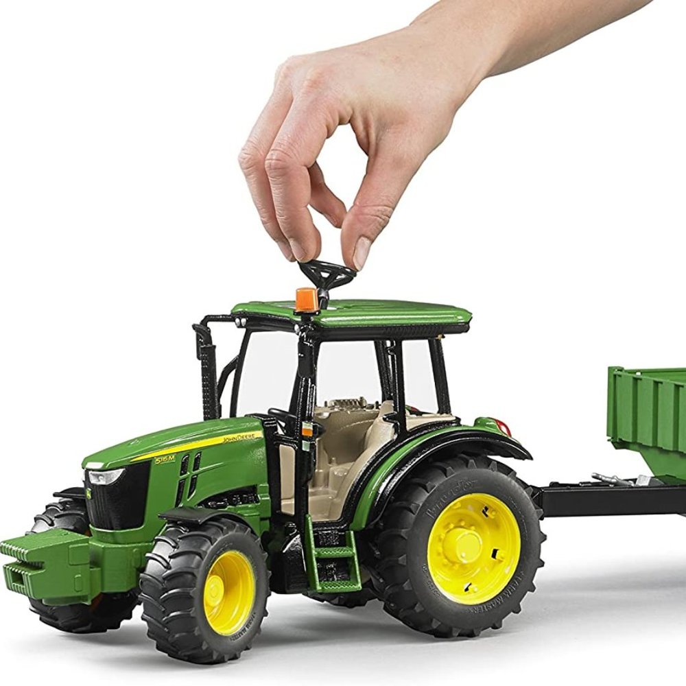 NIB Bruder 09810 John Deere 7930 Farm Toy Vehicle with Trailer